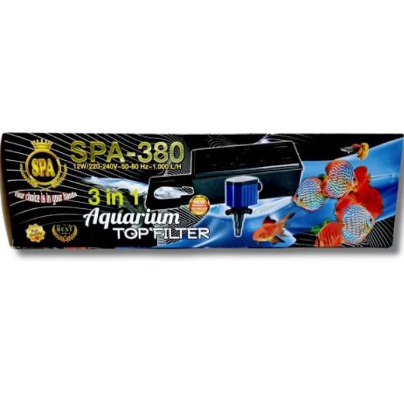 Pompa Aquarium Box Filter lengkap SPA 380