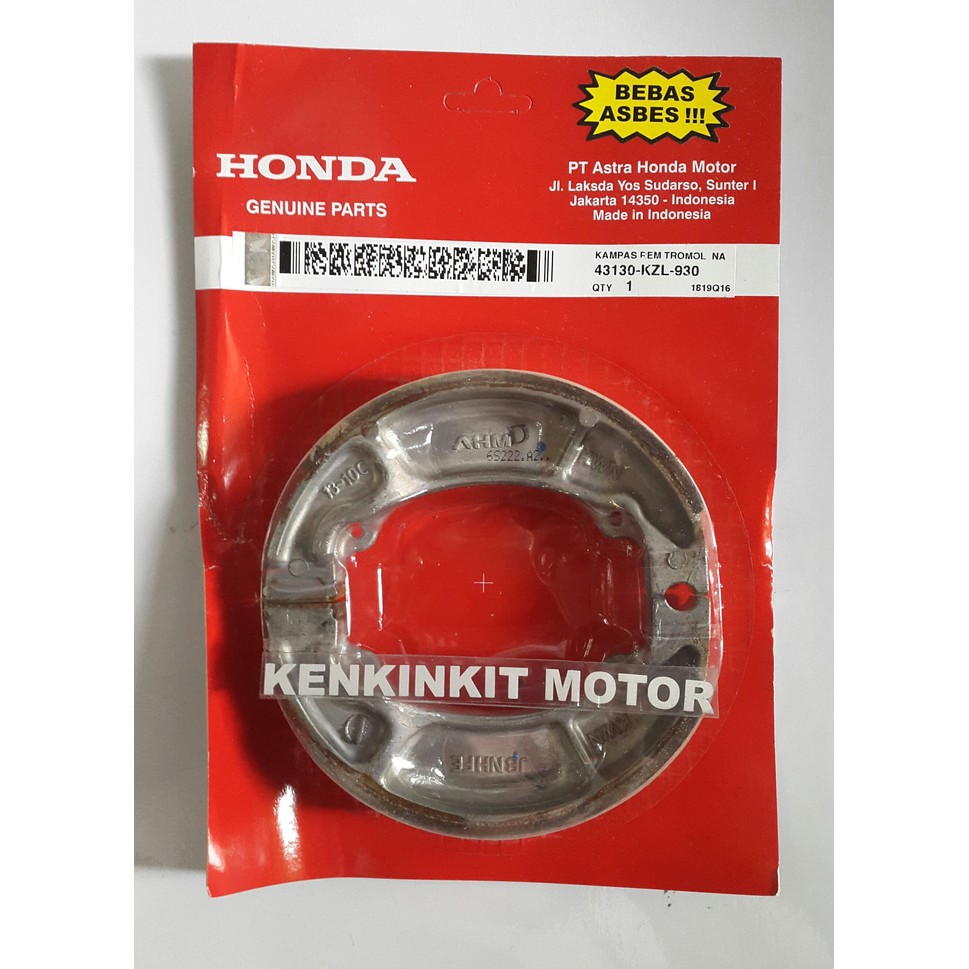 [DIJAMIN ASLI] KAMPAS REM BELAKANG VARIO/ BEAT/ VARIO125/150/ BEAT F1 AHM