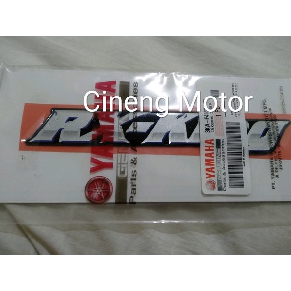 EMBLEM BOX AKI  RX KING 2003 BIRU ORIGINAL sparepartM