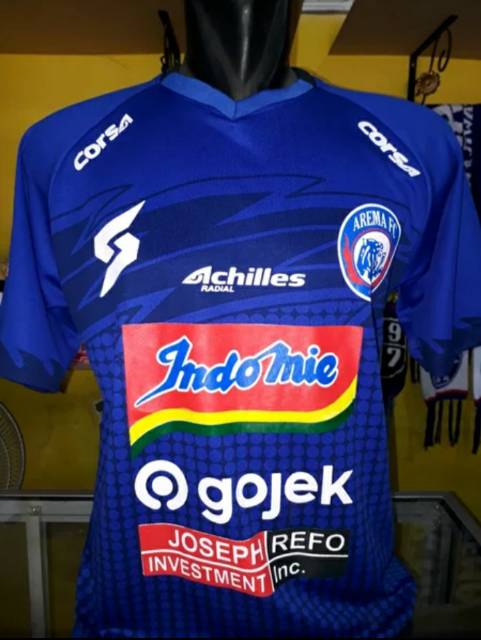 Jersey Arema FC Home SEA Liga 1 Shopee 2019 Biru Printing Terbaru Semi GO AUTHENTIC