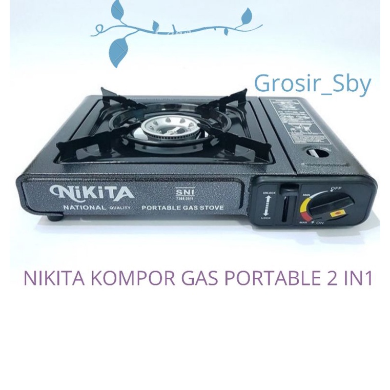 KOMPOR GAS PORTABLE NIKITA 2IN1