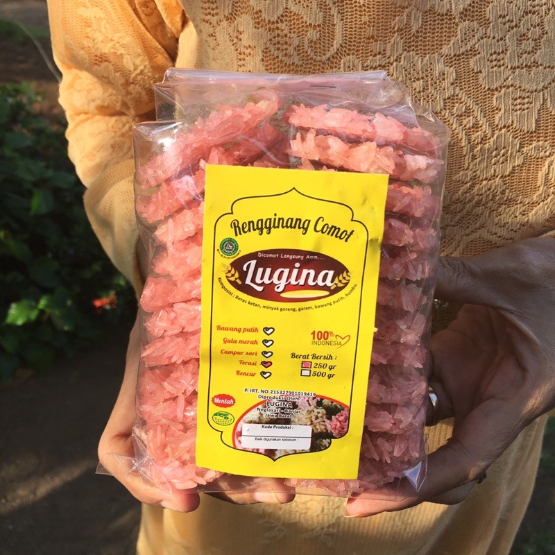 

RENGGINANG / RANGINANG LUGINA MENTAH TERASI (Oval) ISI 20-23 PCS PER KANTONG