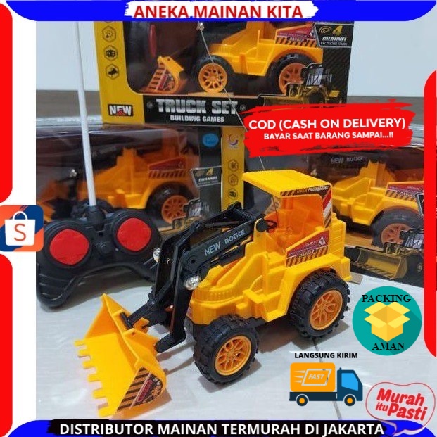 RC Beko Excavator Truk Engineering Mainan Anak Remote Control