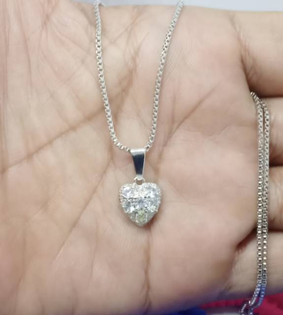 AL36 kalung xuping lapis emas dgn mata zircon UK 45 cm