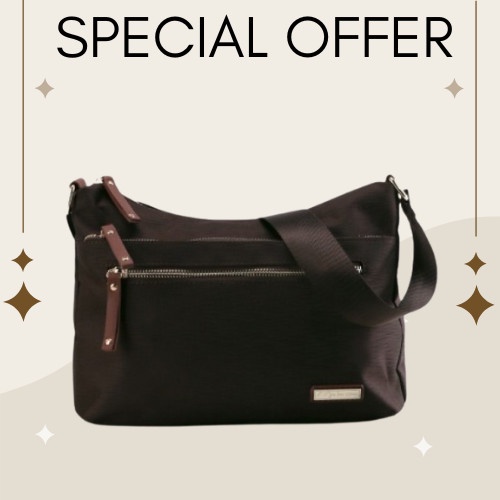 Tas Selempang Phillipe Jourdan Merlyn Tas Selempang Wanita Coklat (Canvas) keren Tas cowok keren kek