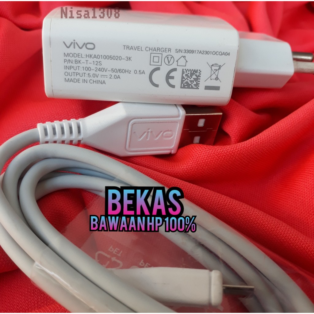 Charger vivo v5 v3 v7 original 100% bawaan hp
