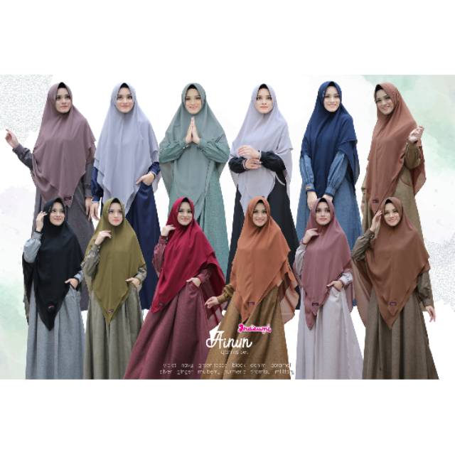 Habibie Ainun Couple set / Ainun Gamis Set by Nazumi