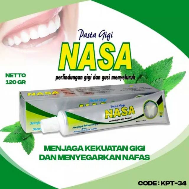 PASTA GIGI NASA HERBAL 120g BPOM