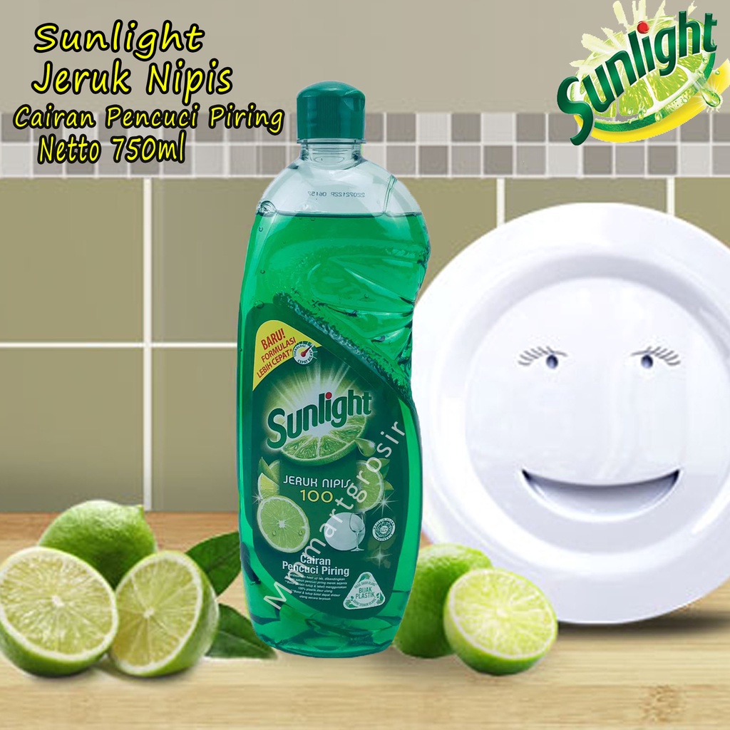 Sunlight Jeruk Nipis 100 / Cairan Pencuci Piring / 750 ml