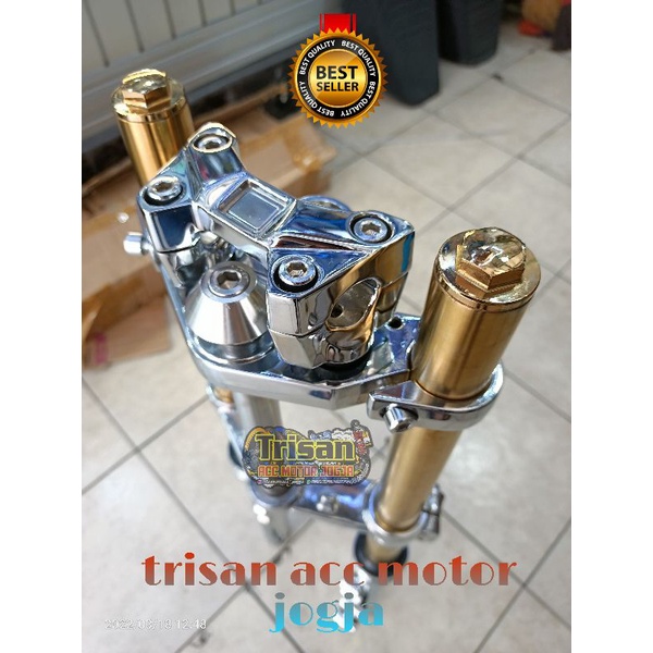 shock skok sok depan ninja RR as gold full crome pnp honda cb gl 100 tiger MP