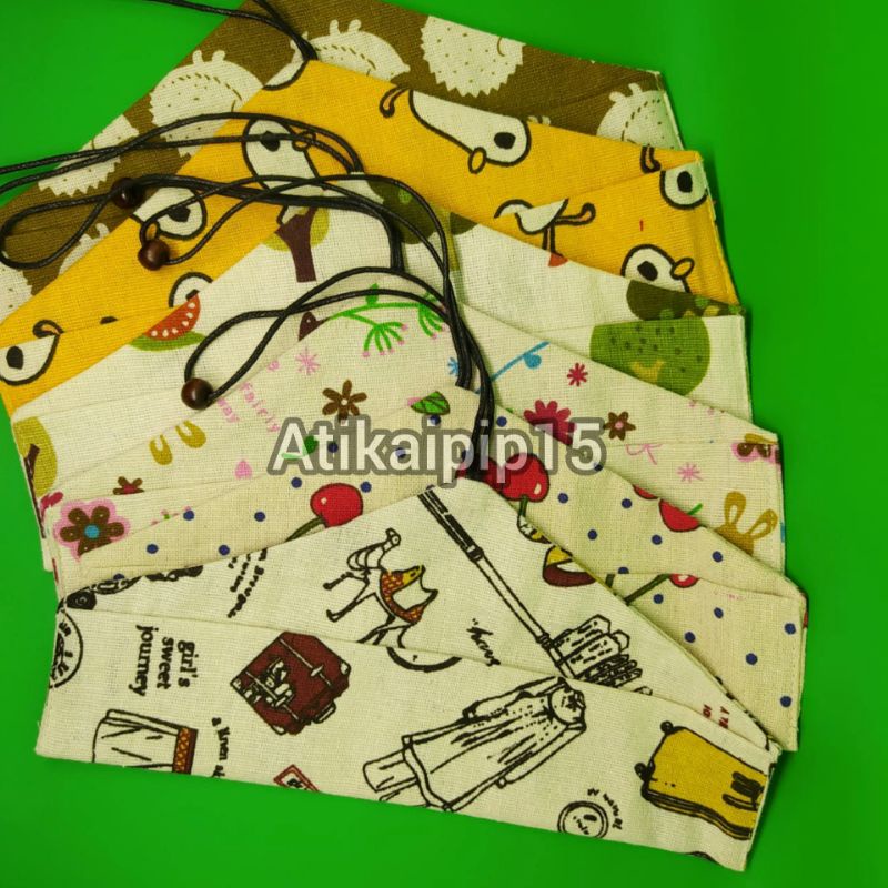 POUCH SEDOTAN MOTIF KANVAS / POUCH MOTIF KANVAS / POUCH KANVAS (POUCH ONLY)