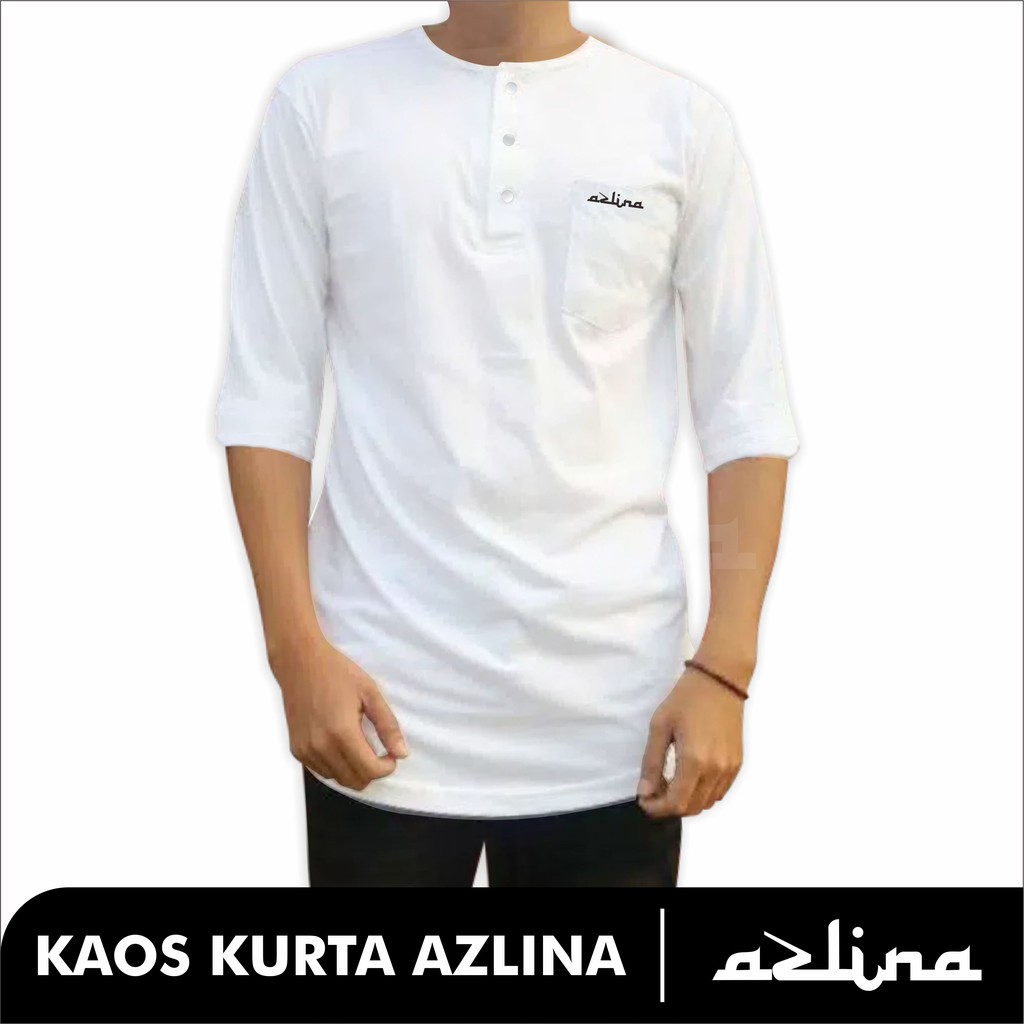 (COD) Baju Koko Kaos Kurta Pria Muslim Kekinian