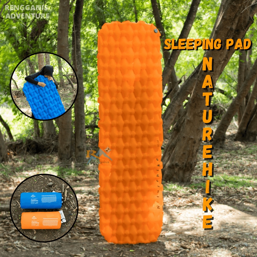 Matras Angin SLEEPING PAD NATUREHIKE NH19Z032-P FC 10 Alas Tidur Camping Kasur Angin Lipat