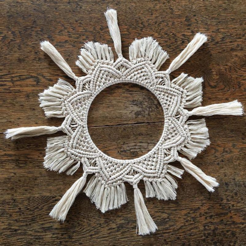 Macrame Mandala | Hiasan dinding / meja mandala 004