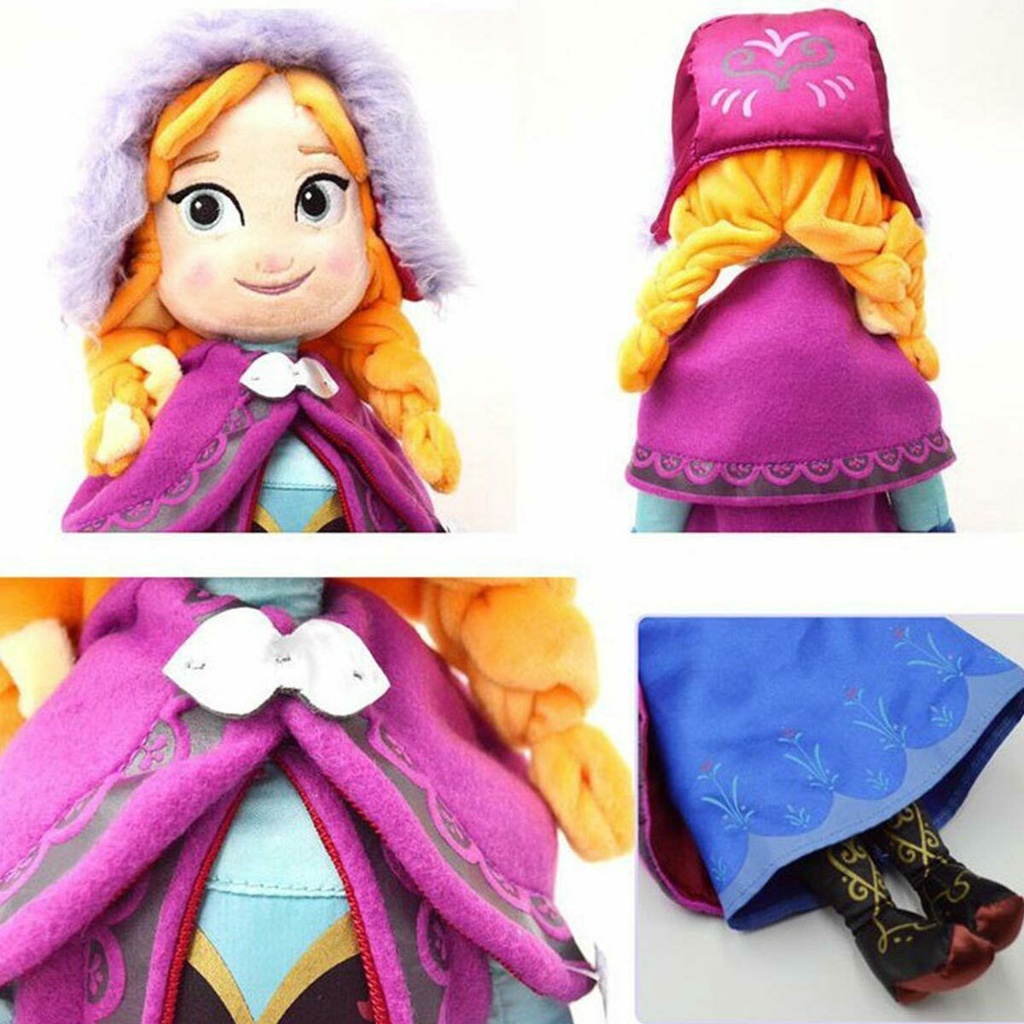 Disney Mainan Boneka Plush Princess Elsa Anna / Olaf / Deer / Ice Sven Frozen Untuk Hadiah Natal Anak Perempuan