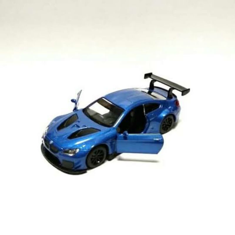 miniatur diecast mobil BMW M6 GT3 skala 1:43 mainan apolo