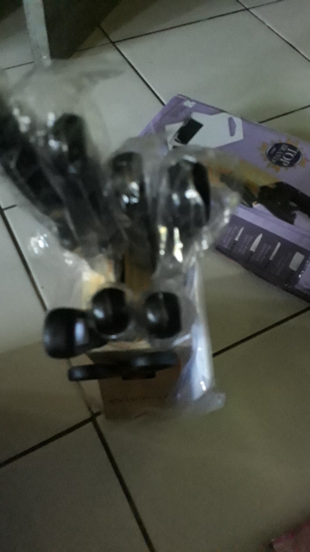 Vicenza Pisau Set - 10 Buah - Stainless Steel - Hitam