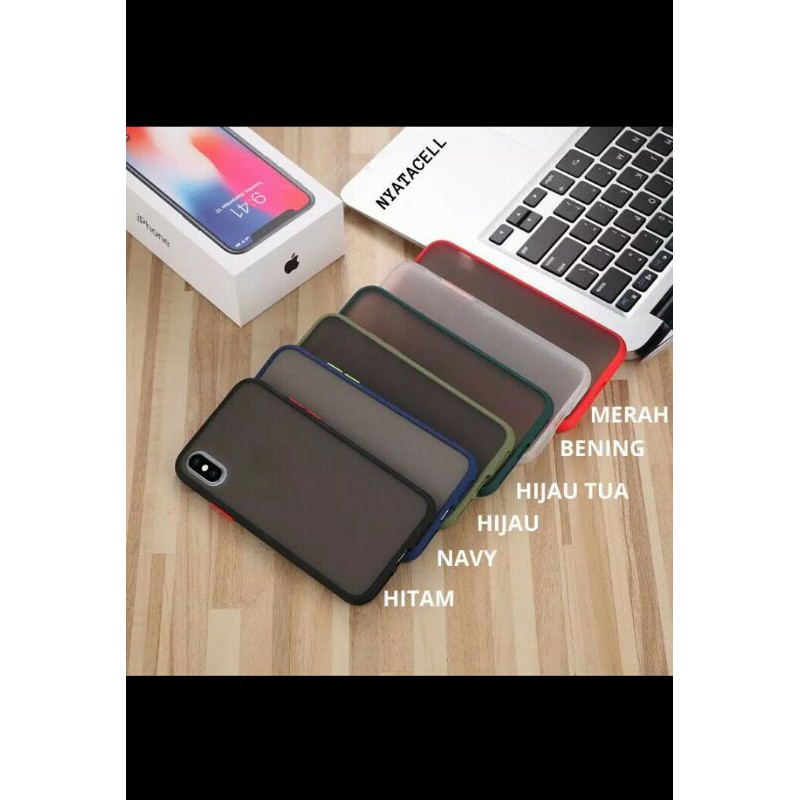 Hard case Xiaomi Redmi 5+ / Redmi 6A Bumper Candy Dove Transparan Slim Fuze Macaron