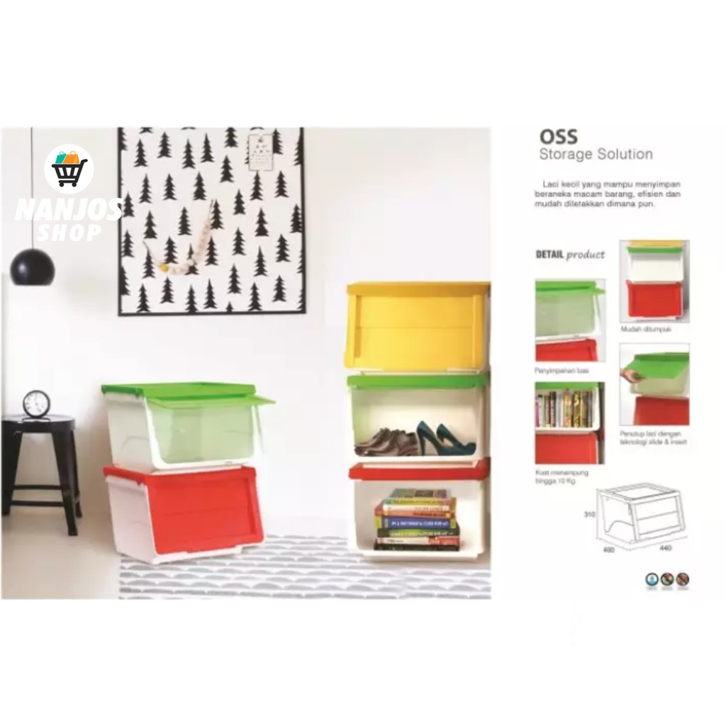 [FREE ONGKIR &amp; BISA COD] Olymplast Rak Kotak Penyimpanan OSS / Rak Serbaguna Storage Solution / Laci Penyimpanan OSS