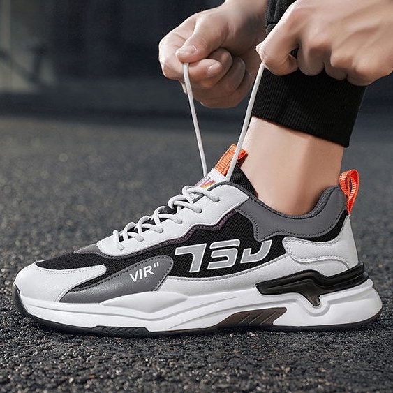 TBIG [COD] Sepatu Sneakers Pria VIRSHOES Sepatu Import Murah Pria Sekolah Kuliah Kerja