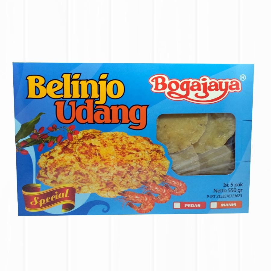 

BLINJO UDANG MANIS BOGAJAYA 1 BOX KHAS SURABAYA 550 GRAM (ISI 5 PCS)