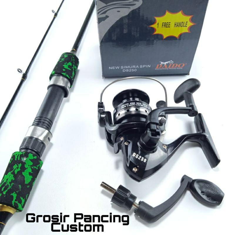 joran satu set murah ul lentur kuat fiber solid ajiro samurai 150 165 180 198 Reel Daido Simura