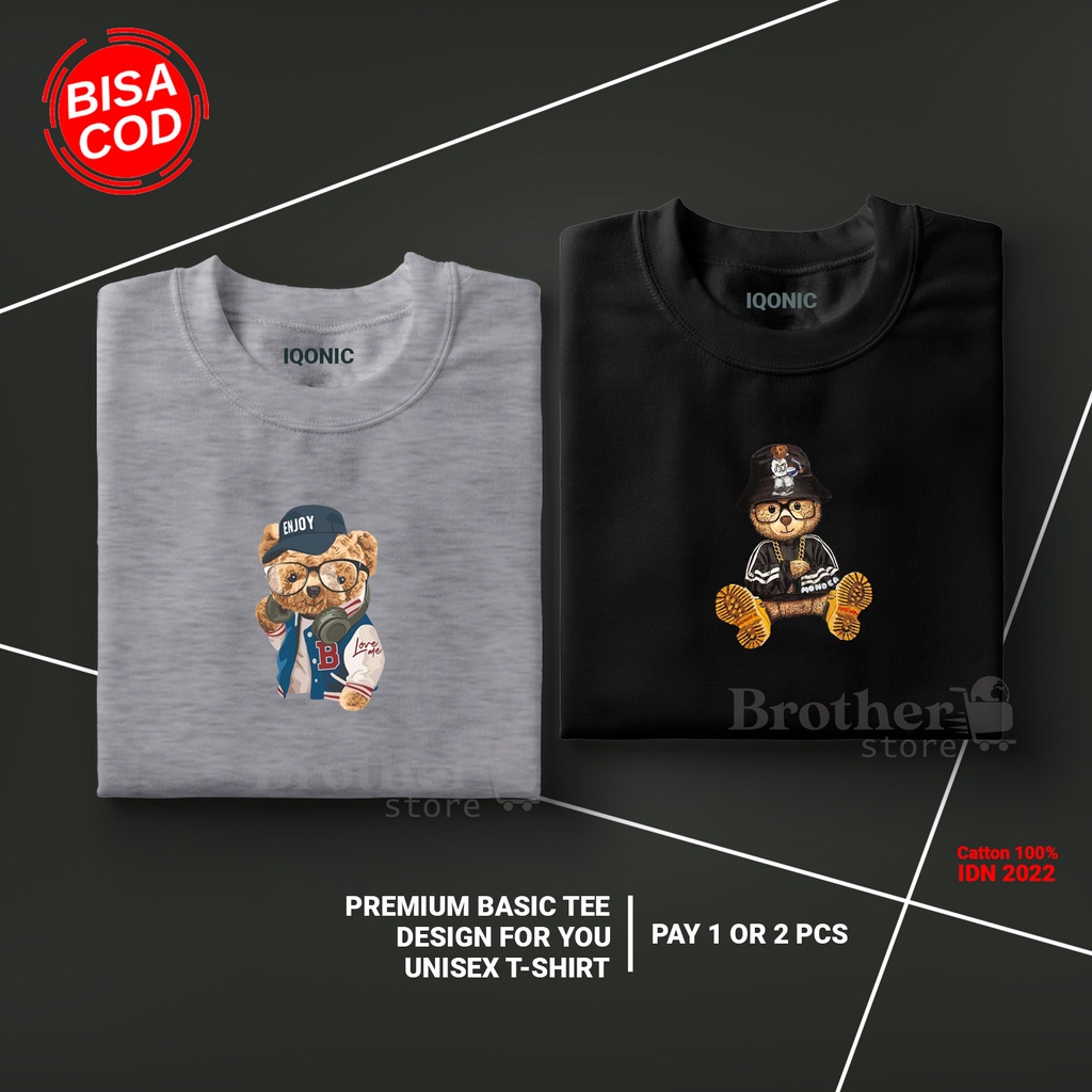 ( PROMO COD ) BROTHER STORE / Kaos Distro Pria / Kaos Distro100% Catoon Combed 24s / ArticelCC3BB