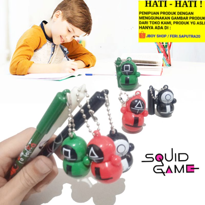 

PULPEN GEL SQUID GAME / PULPEN KARAKTER / PULPEN LUCU / PULPEN / MAINAN /