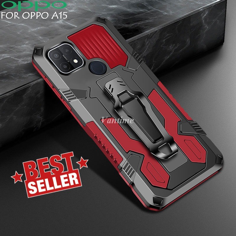 Oppo A15 Case ROBOT kickstand Hard case cowok
