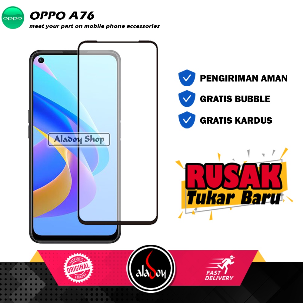 Tempered Glass Oppo A76 Anti Gores Layar Screen Protector