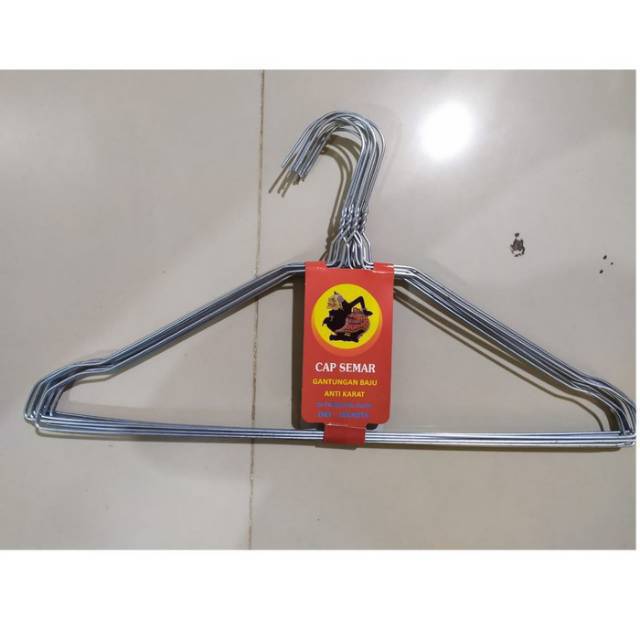 hanger kawat / Gantungan / Hanger besi / kawat murah  anti karat per 10 pcs