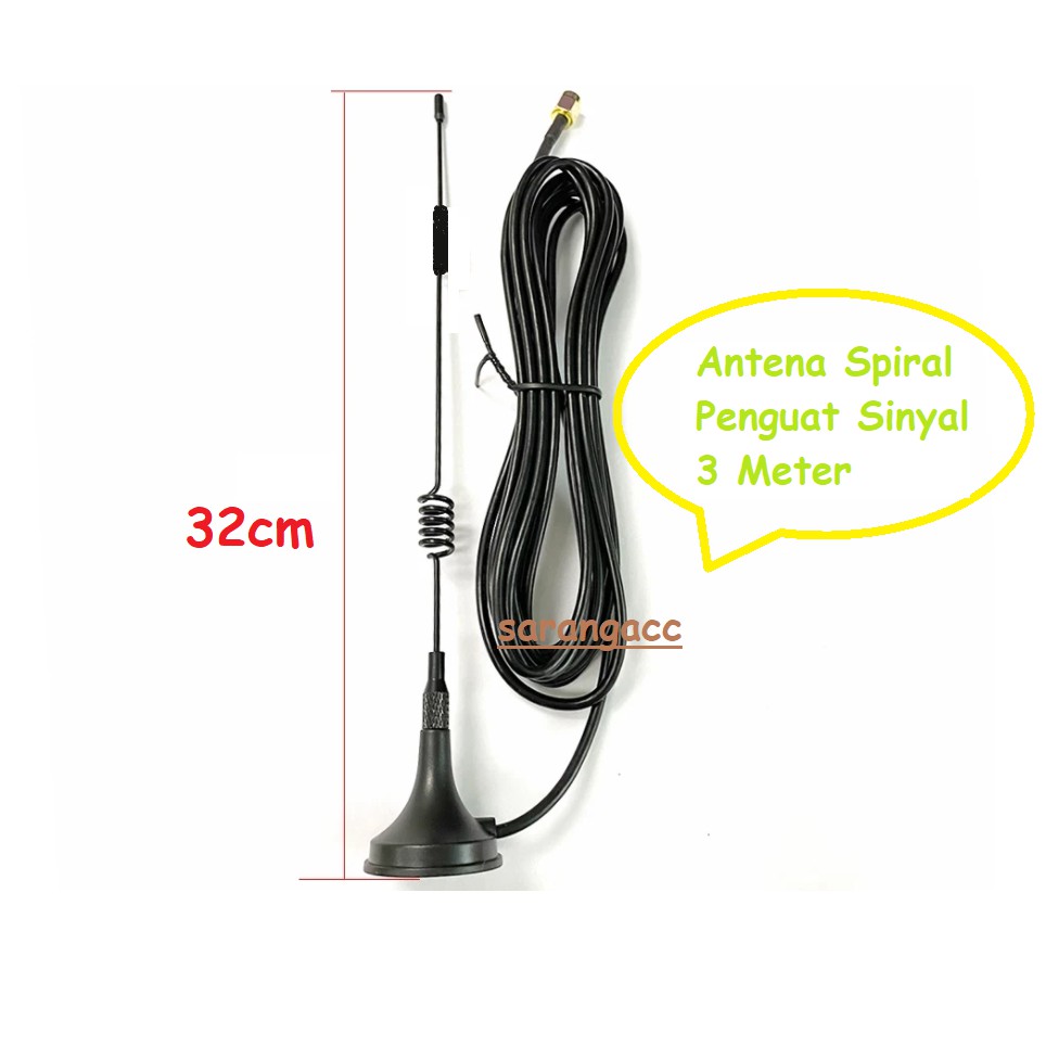 Mocute - Antena Spiral Modem ORBIT STAR B310 B311 B312 B315 B593 B525 ZTE Signal Booster SMA MALE 3m
