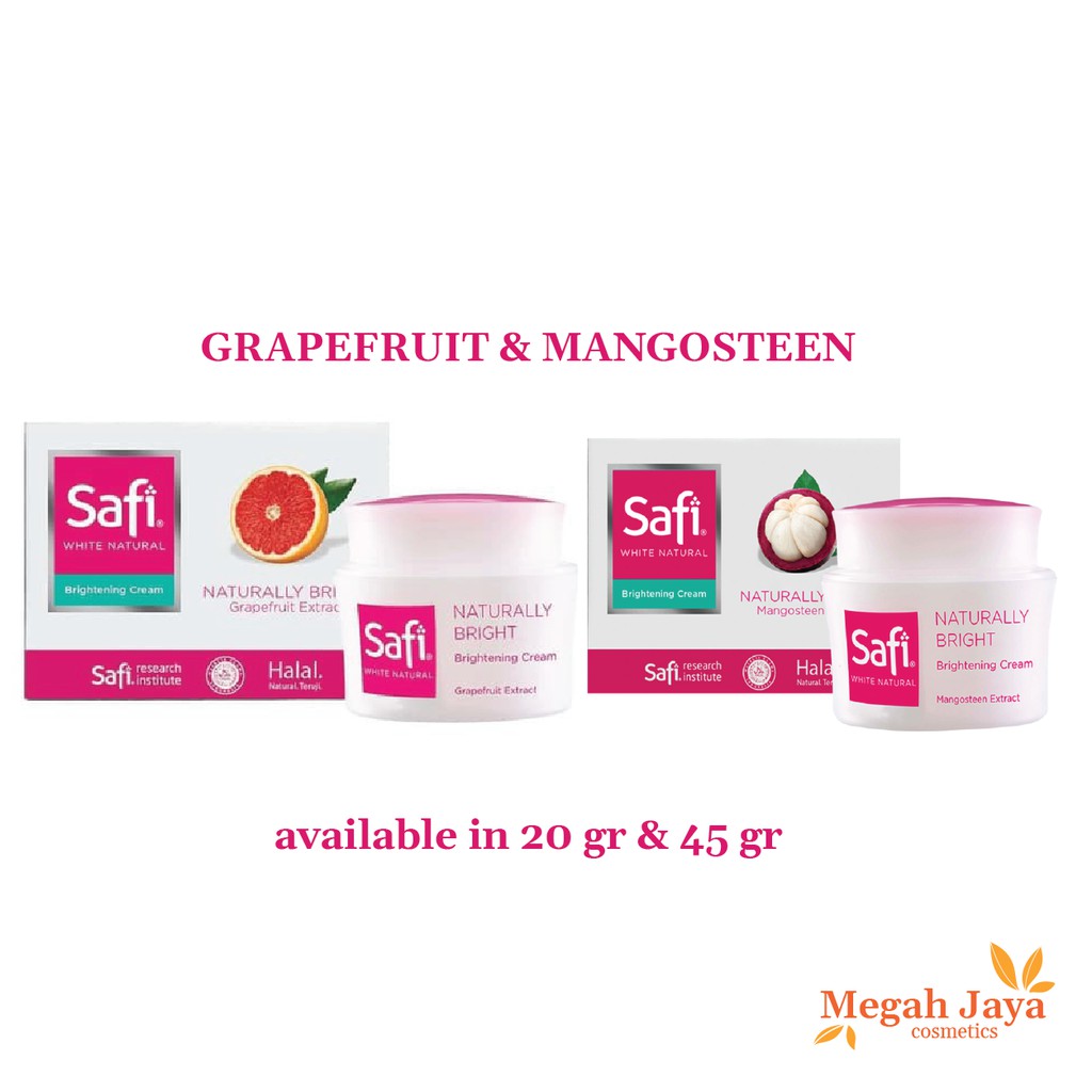 SAFI WHITE NATURAL BRIGHTENING CREAM l MANGOSTEEN l GRAPEFRUIT @MJ