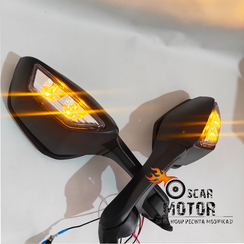 Spion ZX10 Plus Sein Kawasaki Universal R25 R15 CBR250RR ZX636 Z10R R6 Ninja 250 Fi Ninja Zx 10 R motor