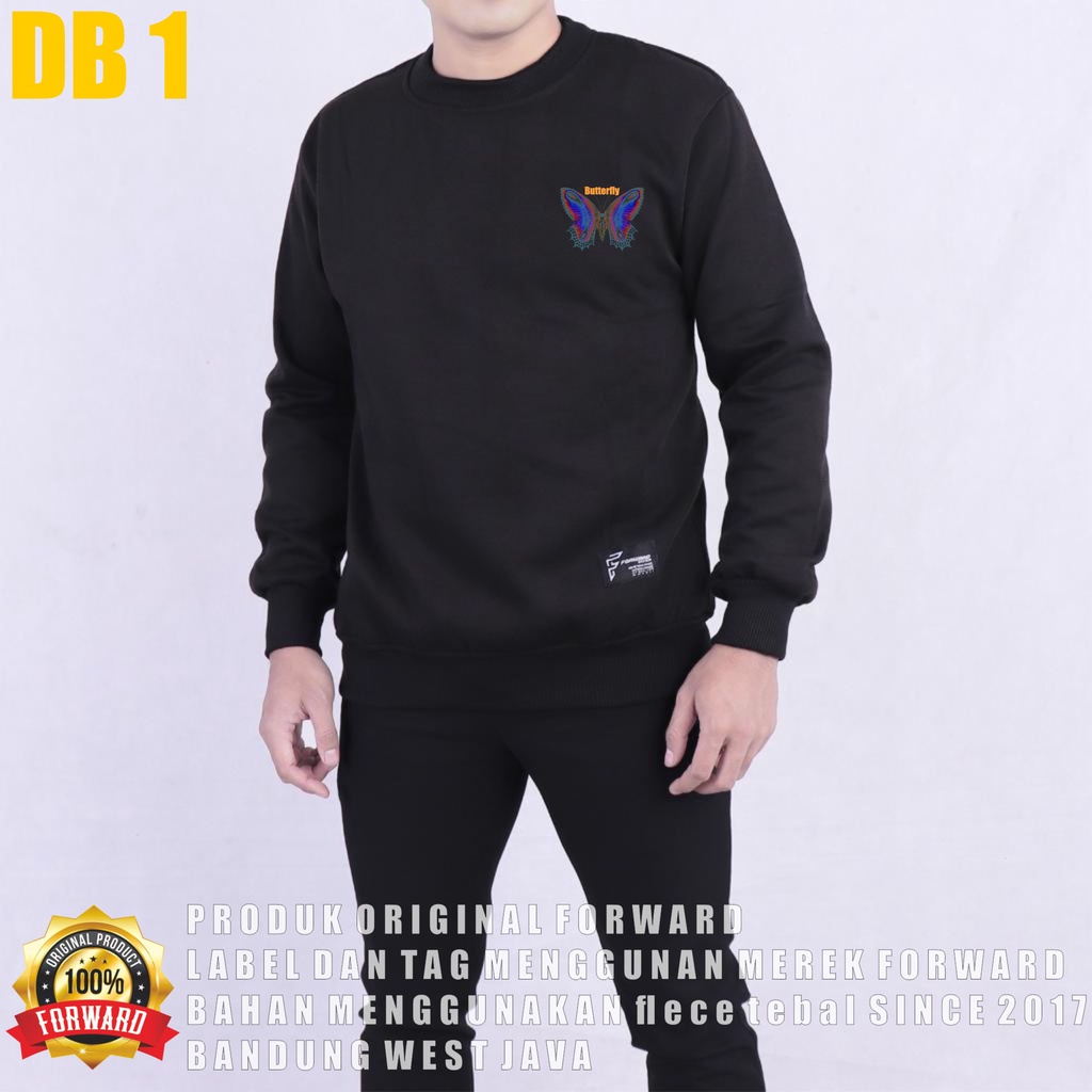 FORWARDSYSTEM Sweater Sweatshirt Crewneck Jumper Unisex Soft Fleece Size M L XL DB1-DB2