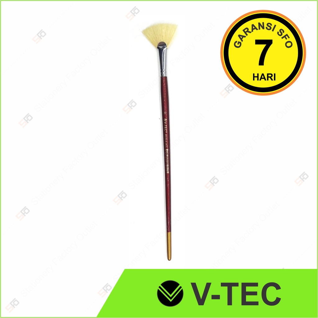 

Kuas Lukis Kipas V-Tec 246-K Satuan - Fan Paint Brush No. 8
