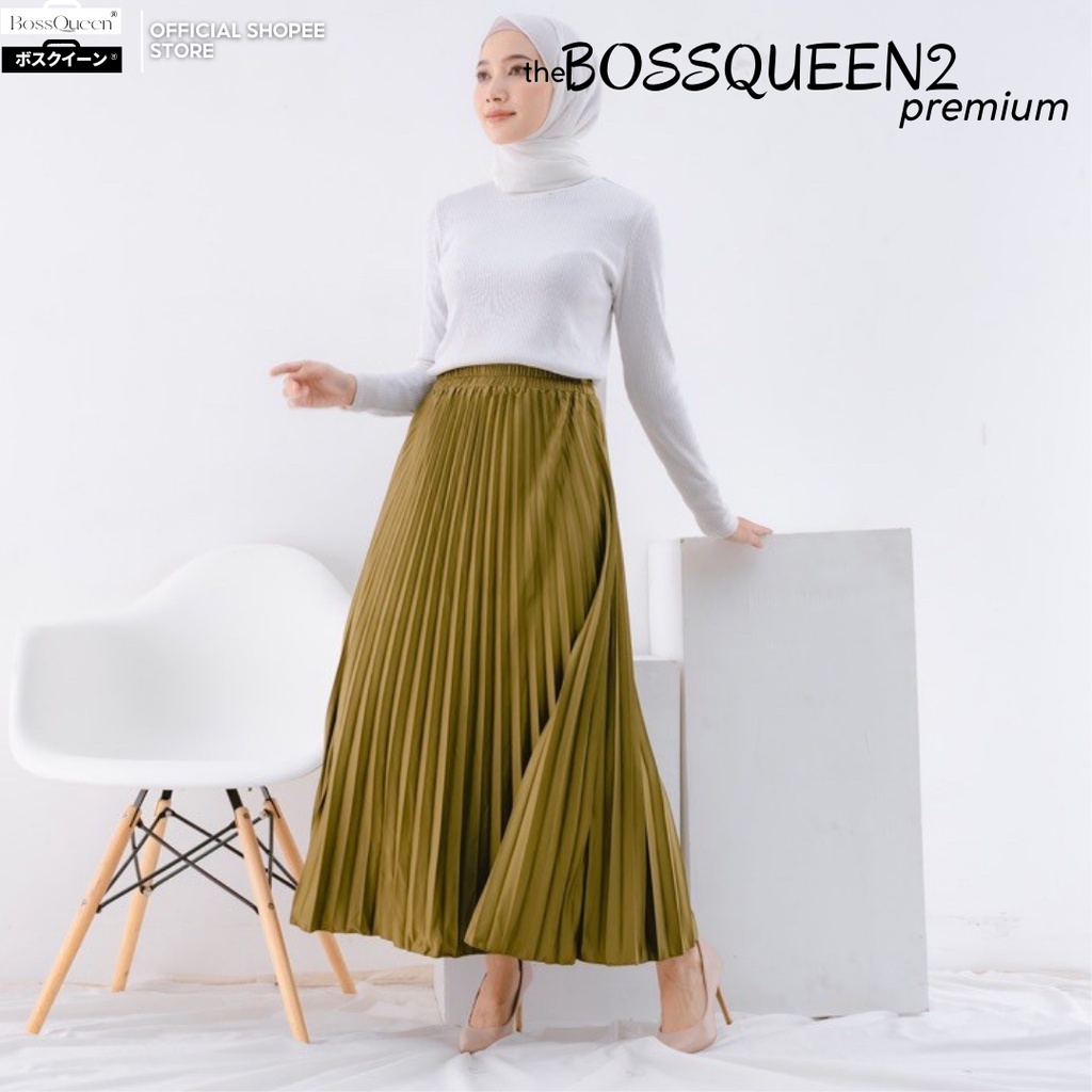 ROK PLISKET PREMIUM /ROK PANJANG MUSLIM/ROK HIGH QUALITY BY BOSSQUEEN2