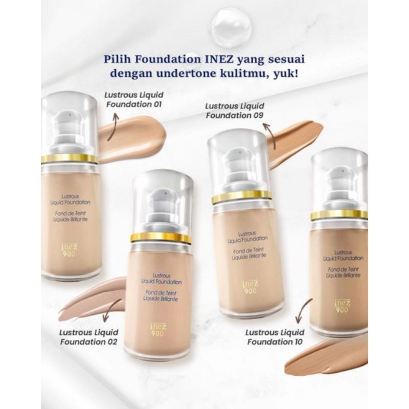 Inez Lustrous Liquid Foundation 35ml