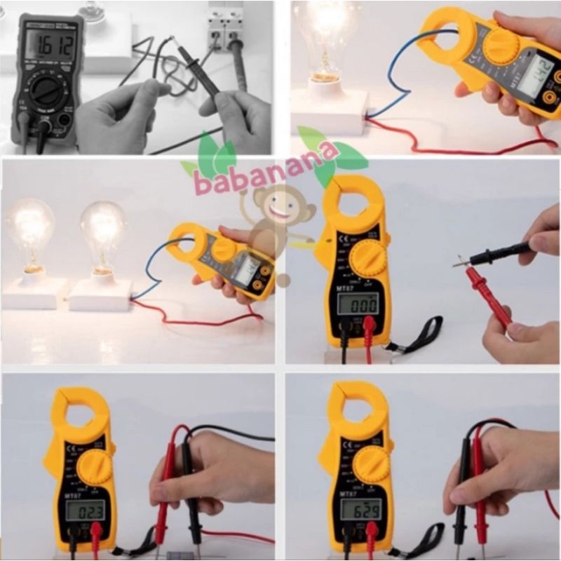 tang ampere digital multitester alat tes listrik pengukur arus clamp