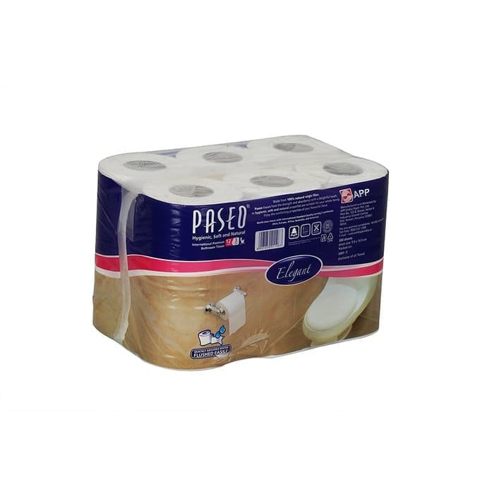 Tissue Paseo Elegant Toilet Roll / Tissue WC 12 Roll