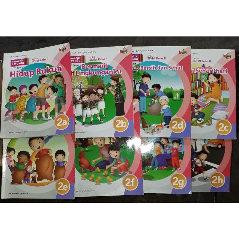 

TEMATIK kls 2 ERLANGGA bekas1,2,3,4,5,6,7,8