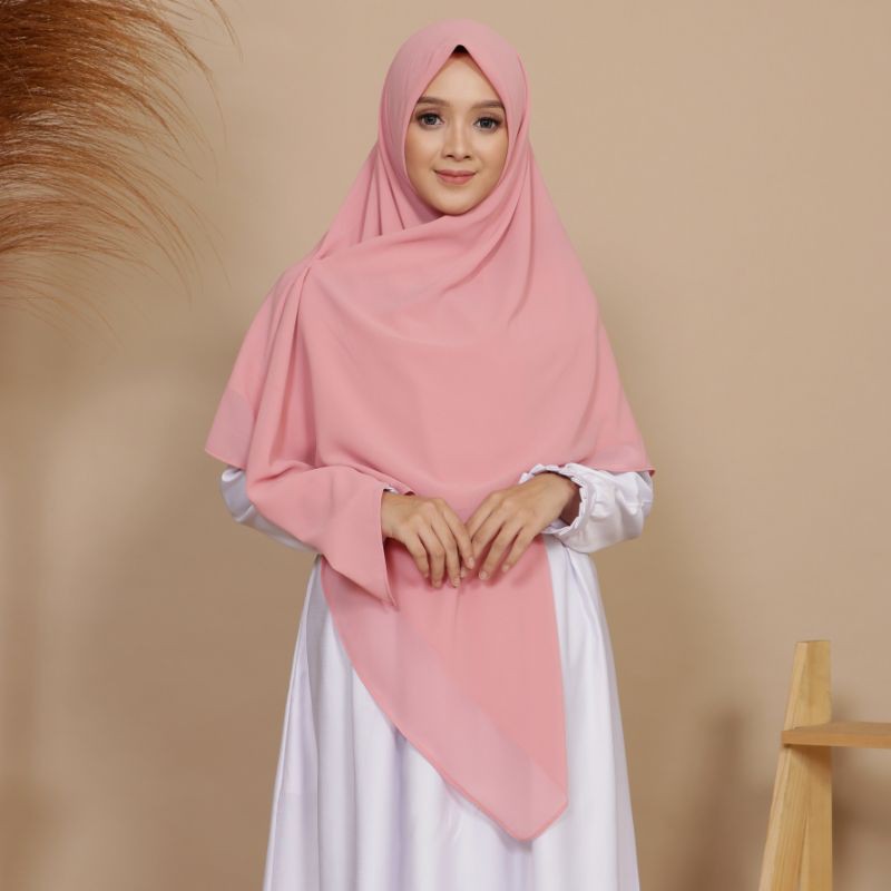 Godiva96 - HIJAB SEGI EMPAT JUMBO SYARI CERUTY BABY DOLL 140x140 CM / JILBAB DAILY SEGIEMPAT