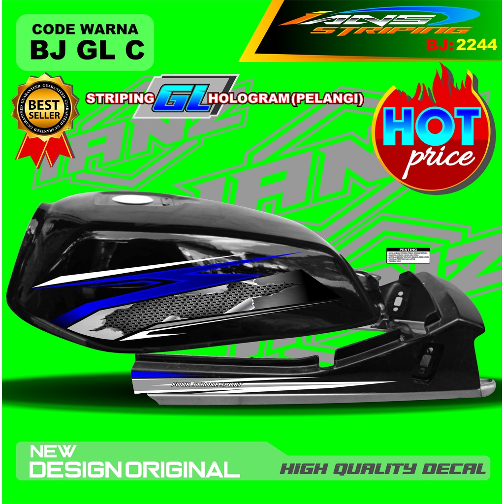 STRIPING COSTUM GL MAX / VARIASI STIKER MOTOR GL PRO / STIKER COSTUM GL 100