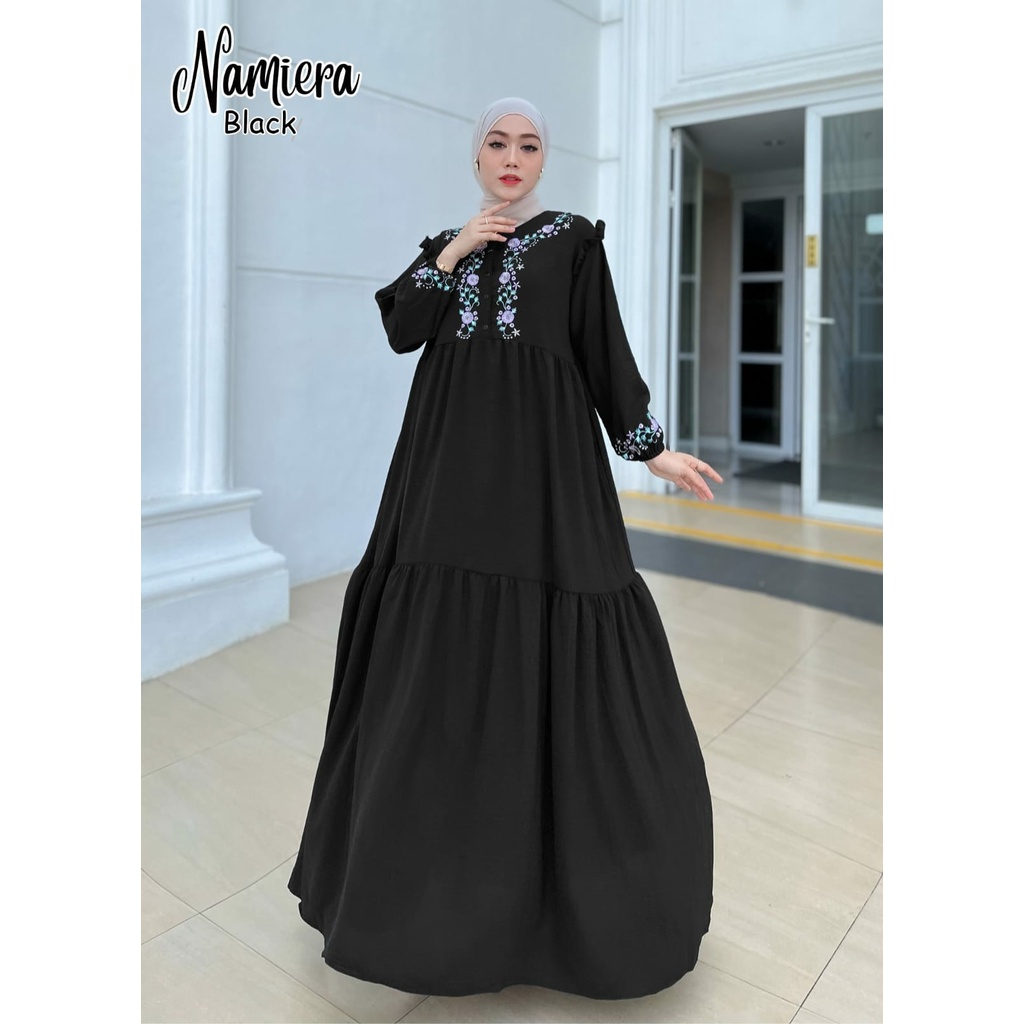 GAMIS KONDANGAN NAMIERA SIMPLE BORDIR ASLI