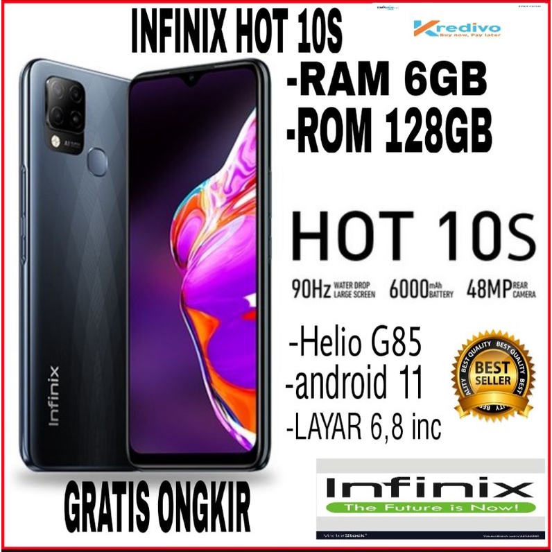 Hp Infinix Hot 10 S Ram 6 128gb Garansi Resmi Shopee Indonesia