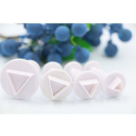 Fondant Plunger Cutter - Cetakan Fondant Triangle Shape (4pcs)