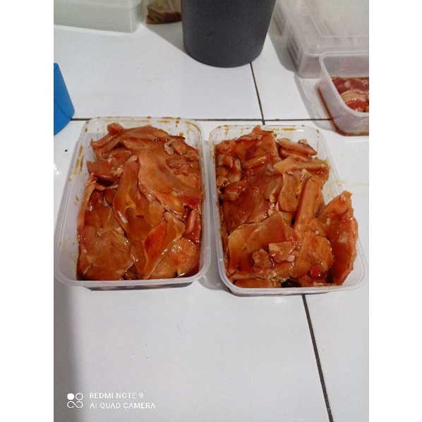 

ayam slice marinasi