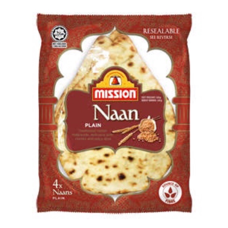 Mission Naan Plain 320gr