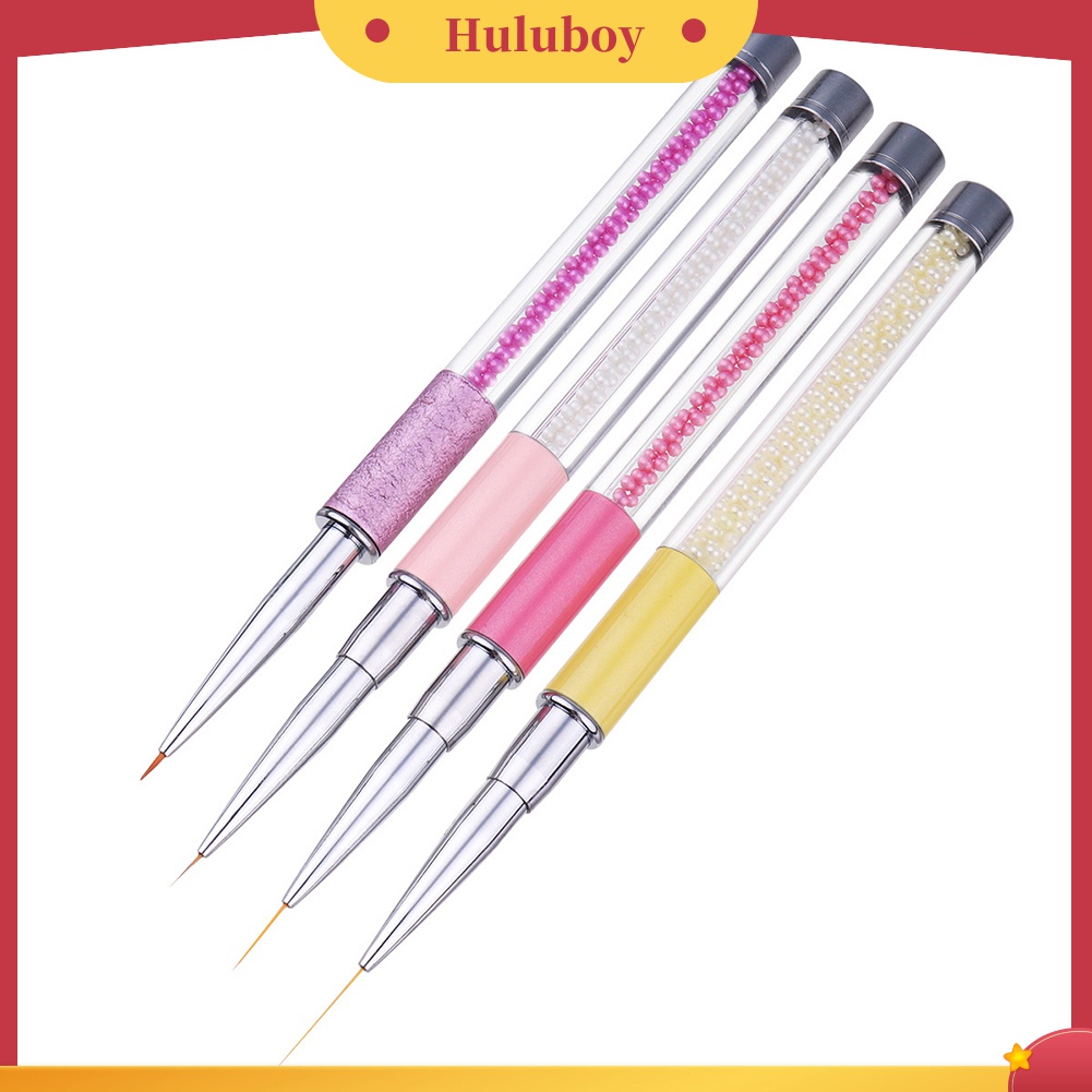 Huluboy Huluboy♡ Pen Brush Lukis Garis Kutek Gel UV Tahan Lama Untuk Nail Art Manicure