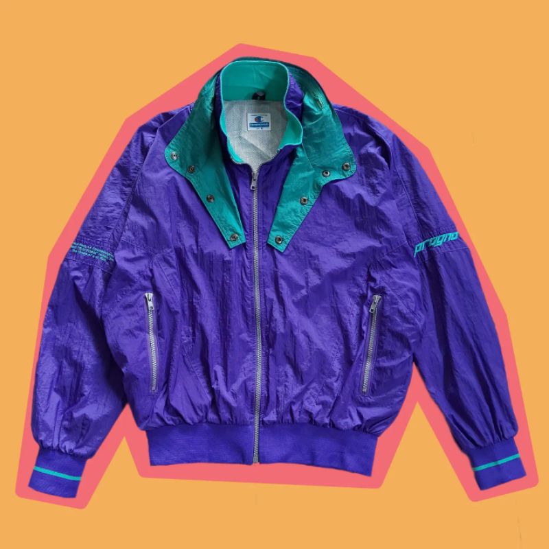 Jaket Windbreaker Vintage Progno Rayform - Champion Products